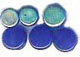 Half Rainbow Glass Beads - click here for large view